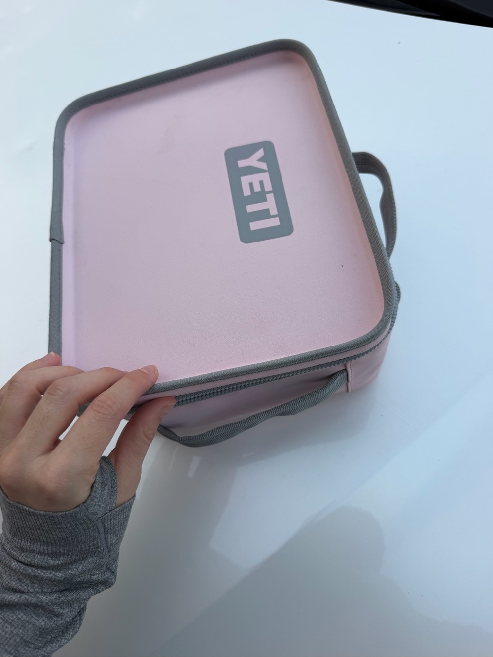 Yeti Pink and Gray Insulated Lunch Box - Picture 5 of 5